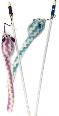 GIMCAT žaislas katėms pagaliukas su pliušine pele ir katžole, 46cm