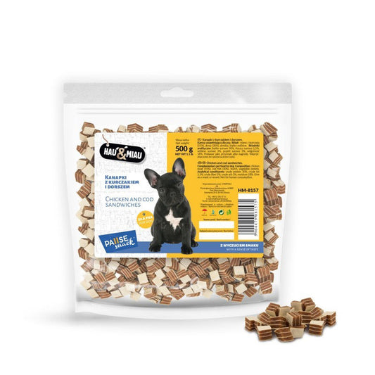 Hau&Miau mini sumuštiniai su vištiena ir menke 500g
