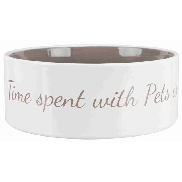 TRIXIE Pet's Home Dubenėlis, keramika, 0.8 l, ø 16 cm, cream-smėlio