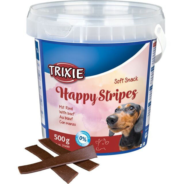 TRIXIE skanėstai šunims, minkštas užkandis Happy Juostelės 500 g