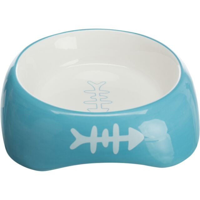 TRIXIE Cat Dubenėlis, žuvies kaulas, keramika, 0.2 l, ø 13 cm