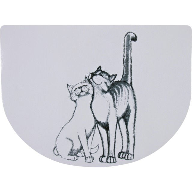 TRIXIE Pussy Cat Kilimėlis dubenėliams, 40x30 cm, baltas