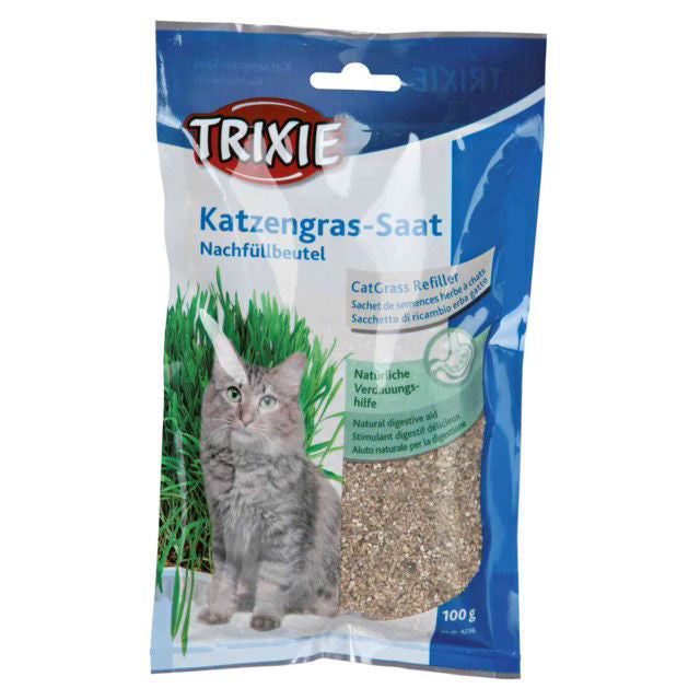 TRIXIE Žolė katėms maišelyje, apie 100 g (Miežiai)