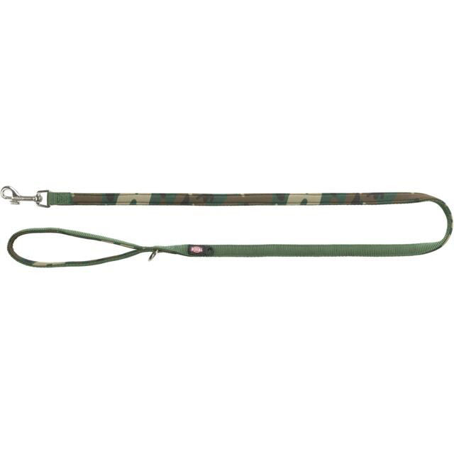 TRIXIE Premium pavadys, su neoprenu XS-S 1.2m/15mm, kamufl./miško