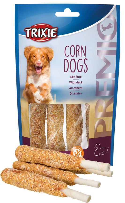 TRIXIE PREMIO skanėstai šunims Corn Dogs, antiena, 4 vnt./100 g