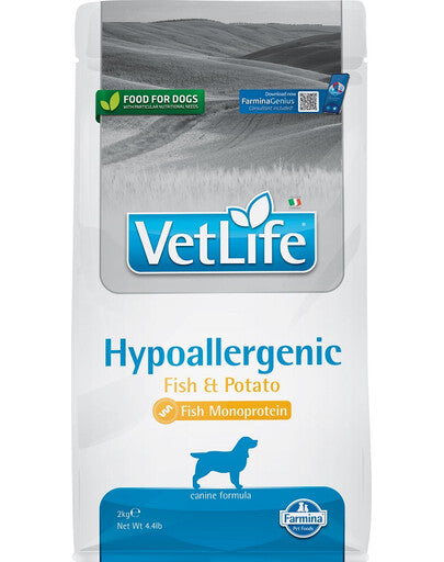 FARMINA VET LIFE - DOG Dry HYPOALLERGENIC Fish&Potato 2 kg