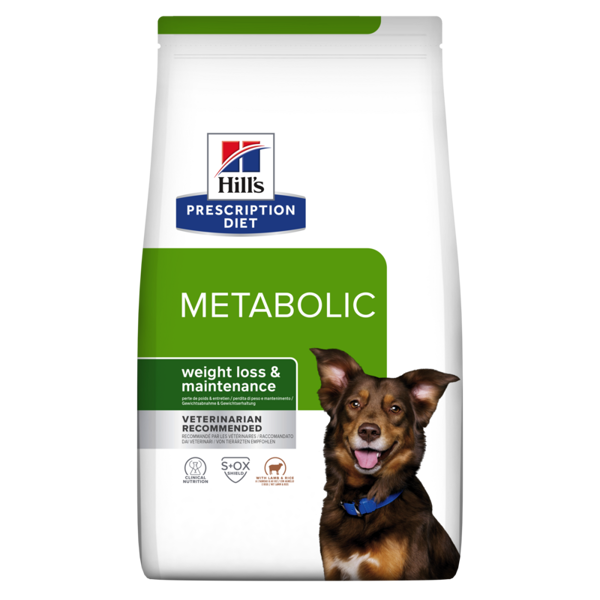 Hills Prescription Diet Dog Metabolic su ėriena ir ryžiais, 12 kg