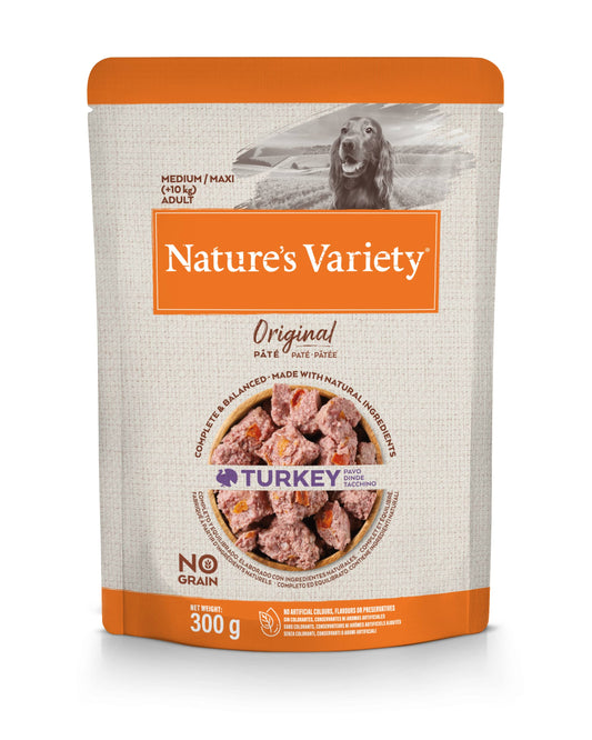 Nature's Variety Wet Original Med Dog Konservai vidutinių ir didžiųjų veislių šunims su kalakutiena 300 g