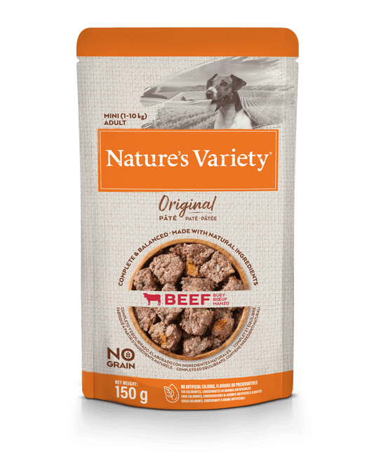 Nature's Variety Wet Original Mini Dog Konservai mažųjų veislių šunims su jautiena 150 g