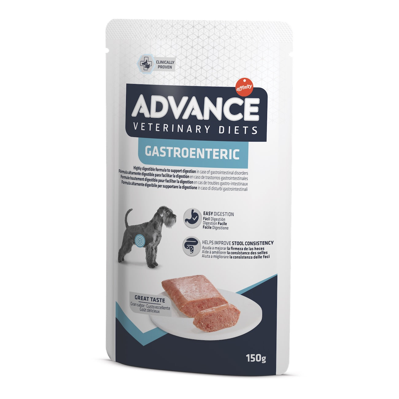 Advance Veterinary Diets mitrā barība suņiem ar jutīgu gremošanas traktu 150 g x 8 gab.