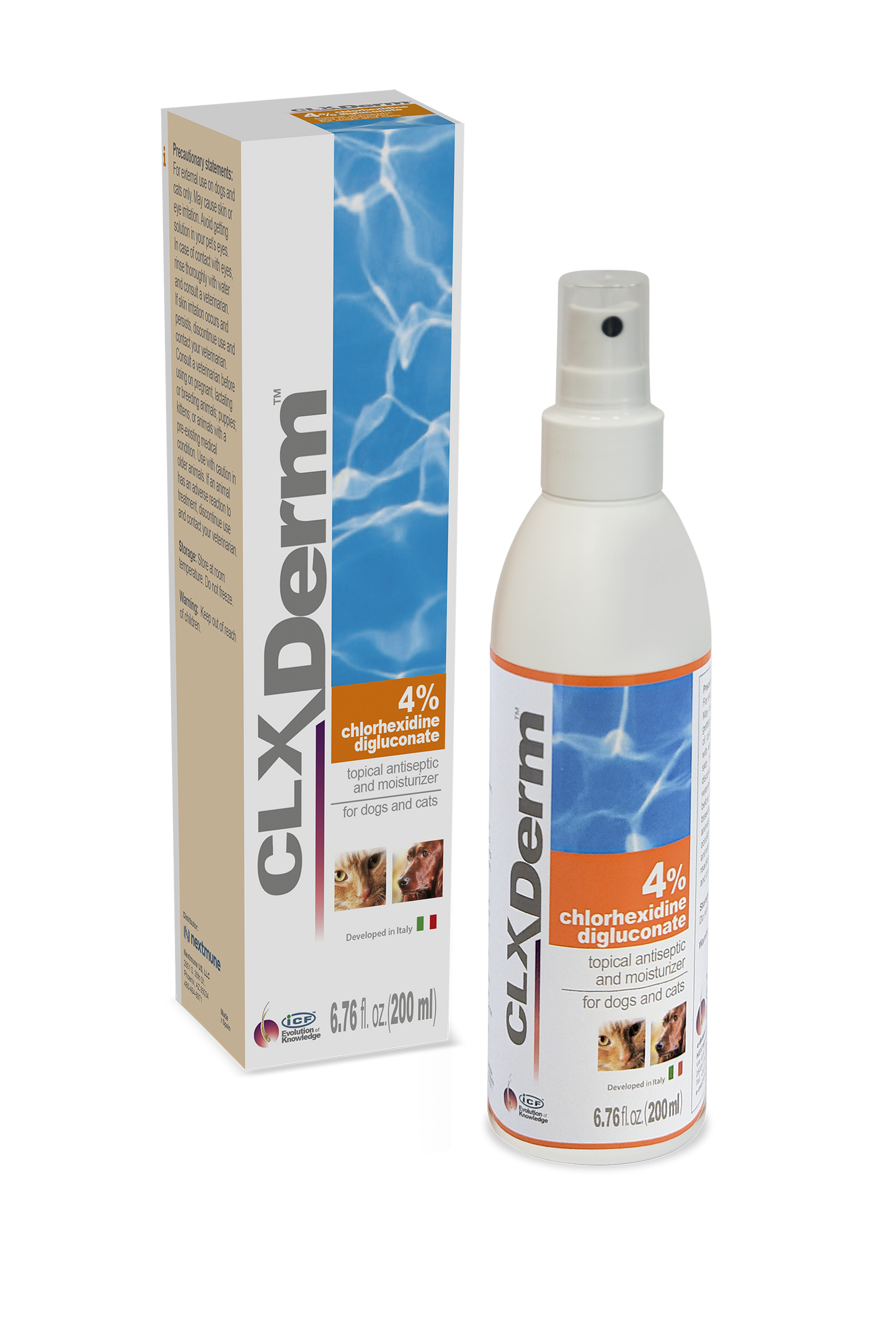 Clorexyderm Spray 4% Purškalas dezinfekacijai ir drėkinimui 200 ml