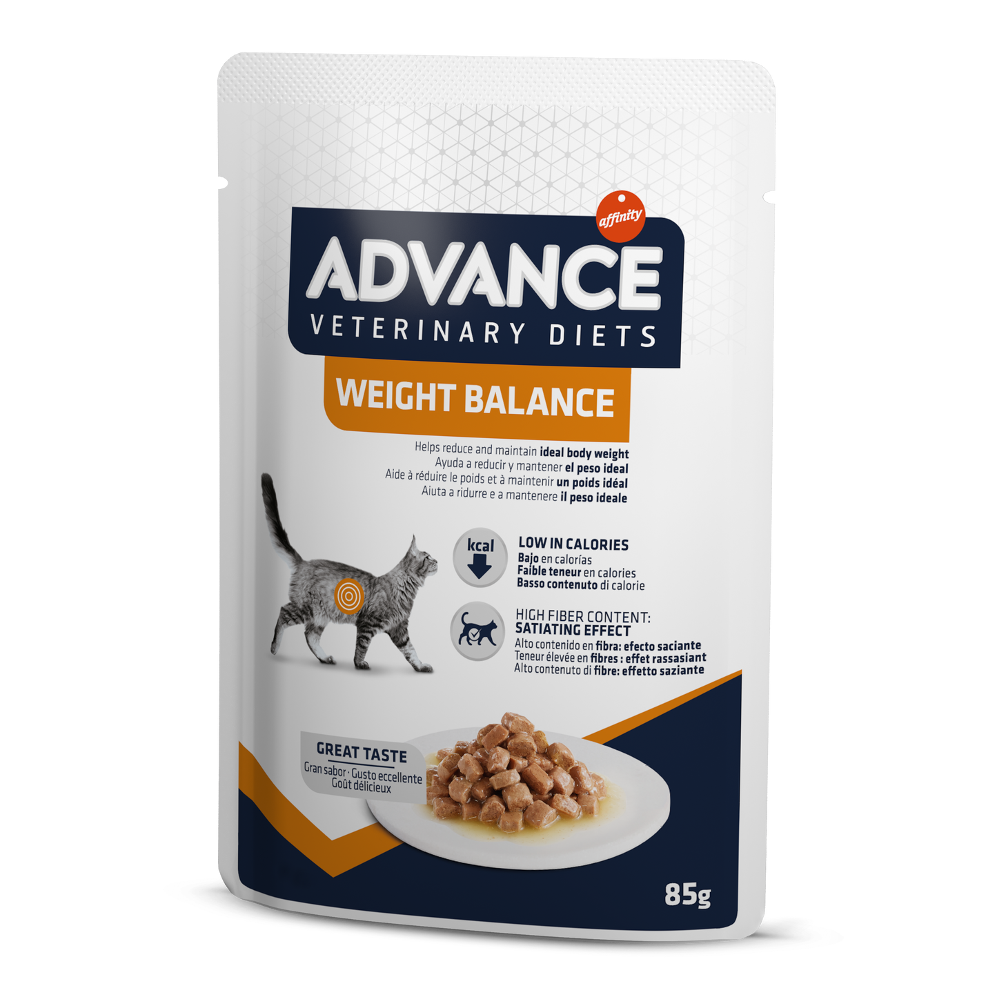 Advance Veterinary Diets WET Weight Balance Cat mitrā barība kaķiem svara kontrolei 85G*12gab.
