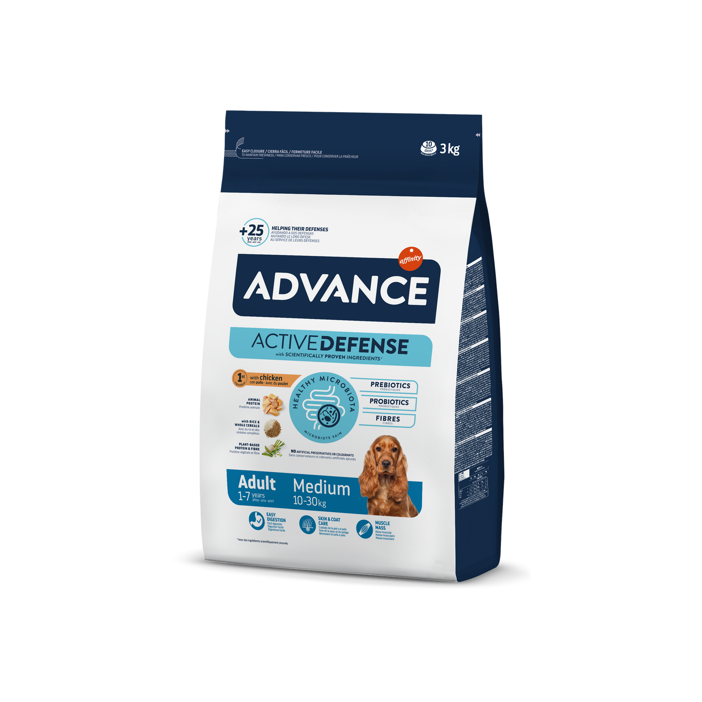 Advance Medium adult Sausas maistas vidutinių veislių suaugusiems šunims 3 kg