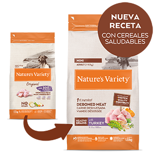 Nature's Variety Healthy Grain Mini Adult sausā barība mazo šķirņu pieaugušiem suņiem ar tītaru 1,5 kg