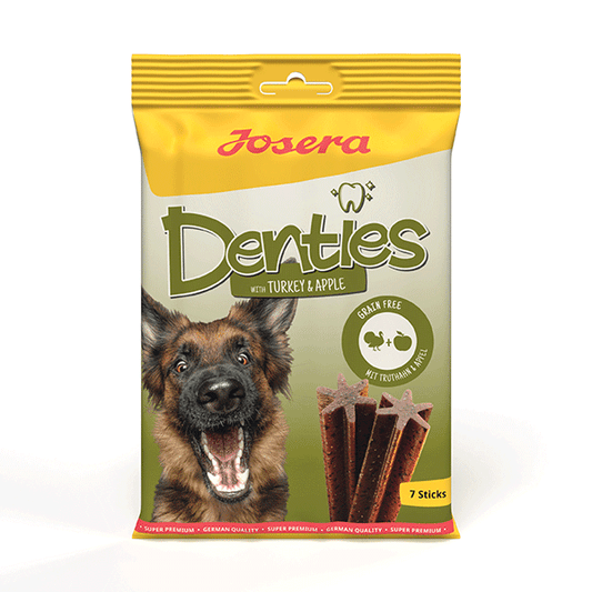 Josera Denties kalakutienos ir obuolių skanėstai šunims, 180 g