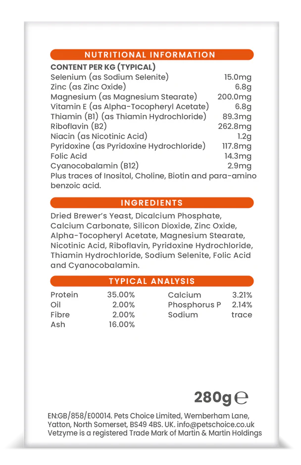 Vetzyme Papildas šunims B+E