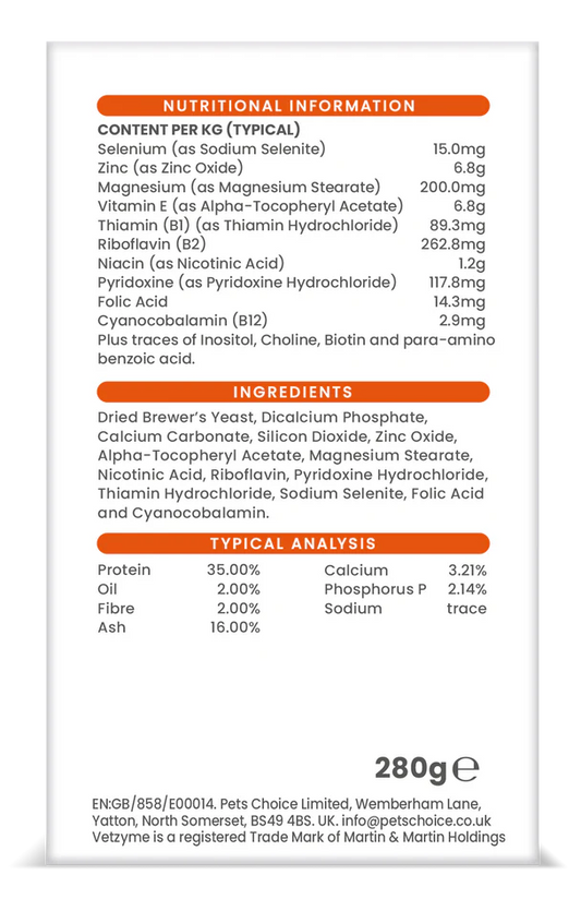 Vetzyme Papildas šunims B+E