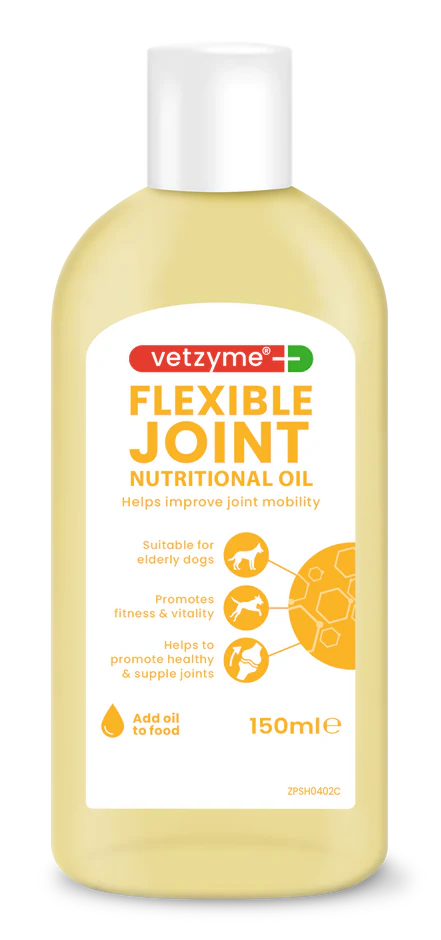 Vetzyme locītavu uztura bagātinātājs (eļļa, 150 ml) ELASTĪGAI locītavai