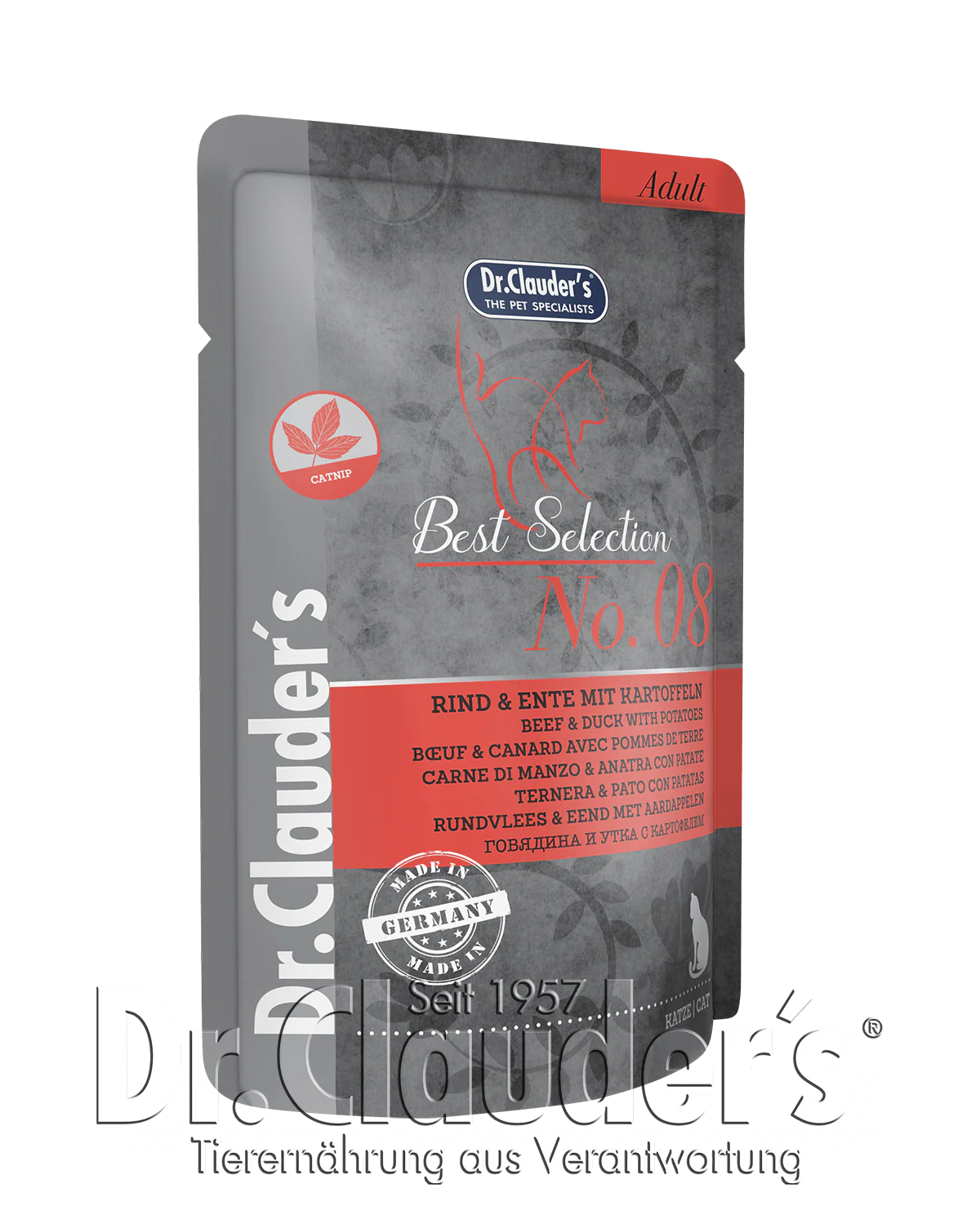 Dr.Clauder's Best Selection No8 šlapias maistas su jautiena, antiena ir bulvėmis 85g