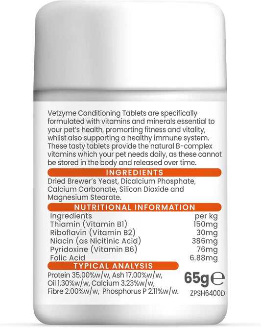 Vetzyme kondicionējošās tabletes - uztura bagātinātājs suņiem