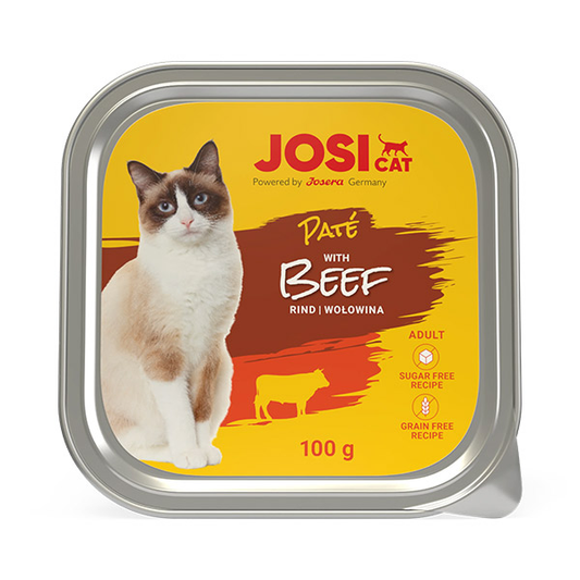 JosiCat Pate jautienos paštetas katėms, 100 g
