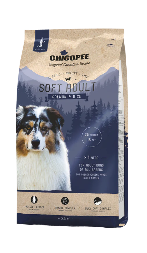 CHICOPEE Classic Nature Line Soft Adult Salmon & Rice