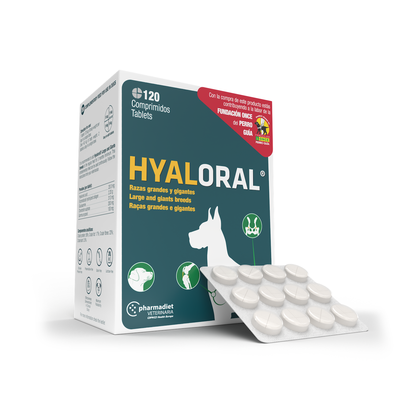 Hyaloral Giant Papildai sąnariams didžiųjų veislių šunims N120