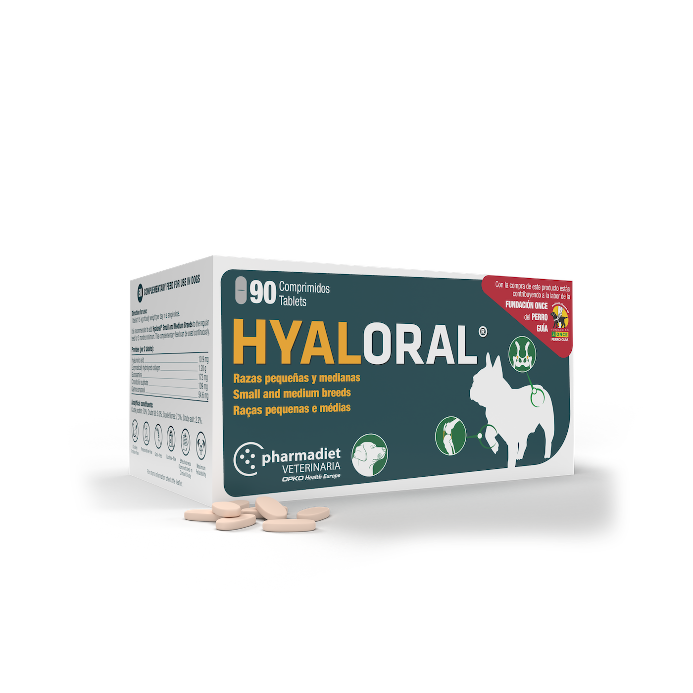 Hyaloral Medium Papildai sąnariams vidutinių veislių šunims N90
