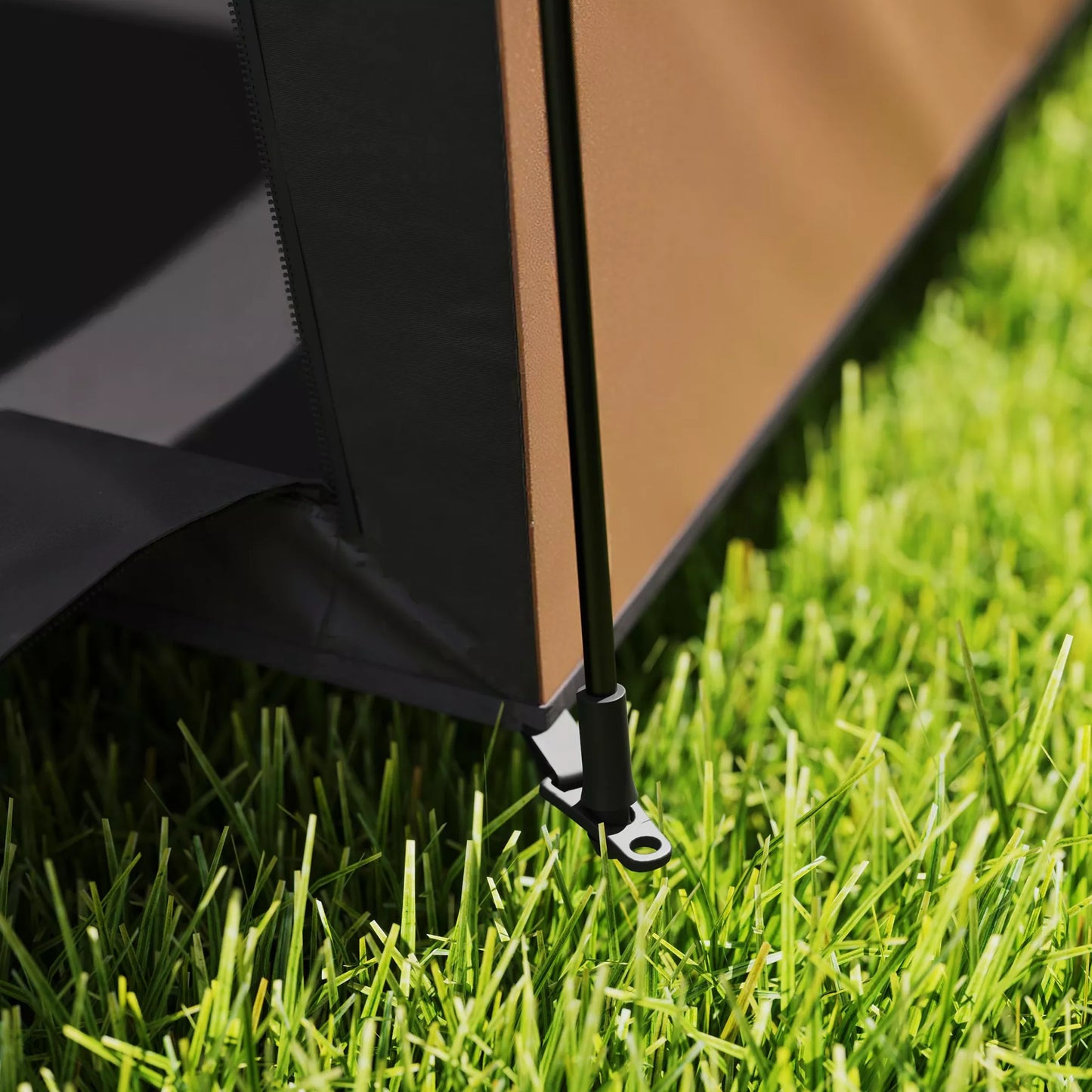 Mājdzīvnieku telts, suņu telts, salokāma, laikapstākļiem izturīga, suņu voljērs, lieliem suņiem, tumši brūna