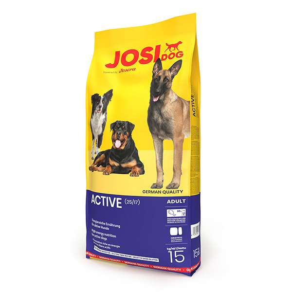 JosiDog Active sausas šunų maistas, 15 kg