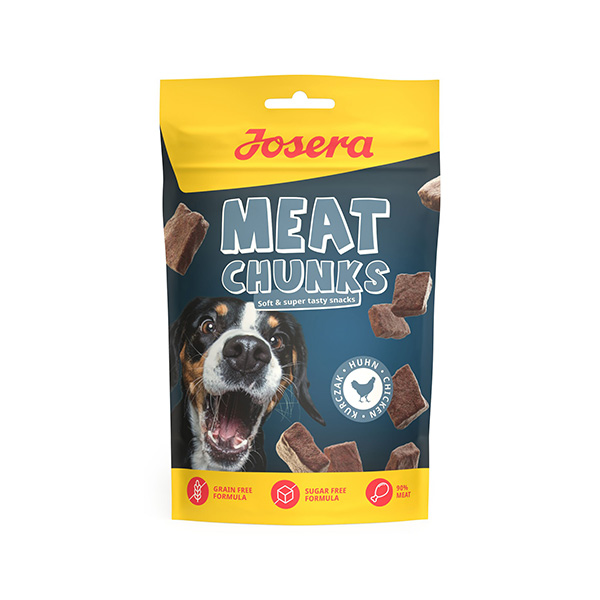 Josera Meat Chunks Chicken vištienos skanėstai šunims, 70 g