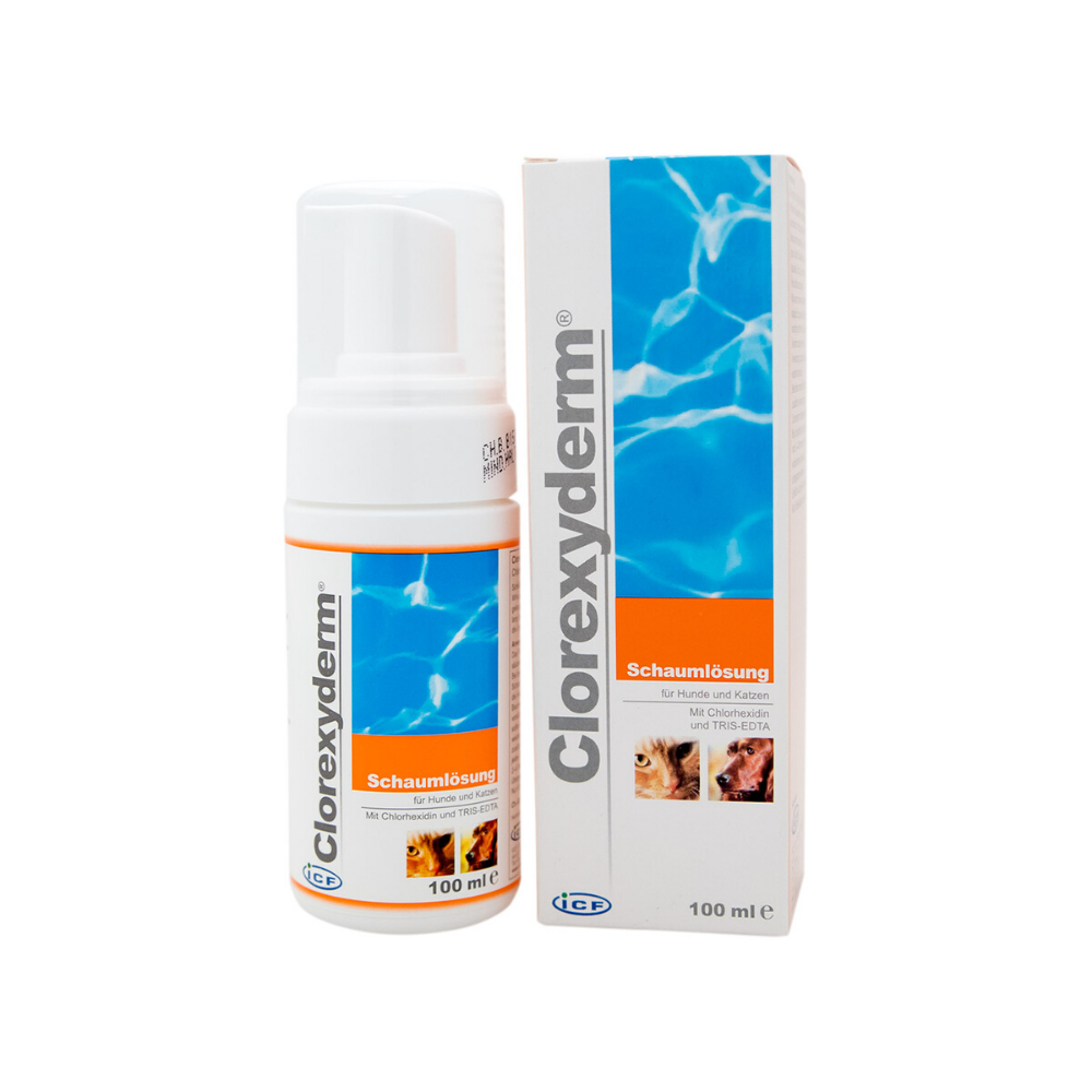 Clorexyderm Schaum Losung 4% Antibakterinis šampūnas 250 ml