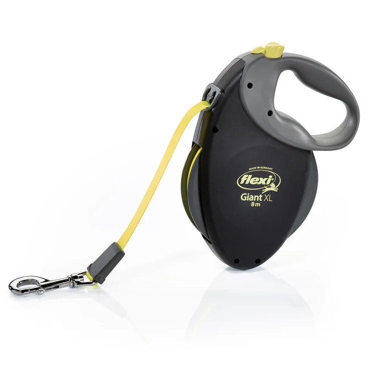 Flexi Giant Neon juostinis pavadėlis 8m – XL – didelių veislių šunims 8m juostinis