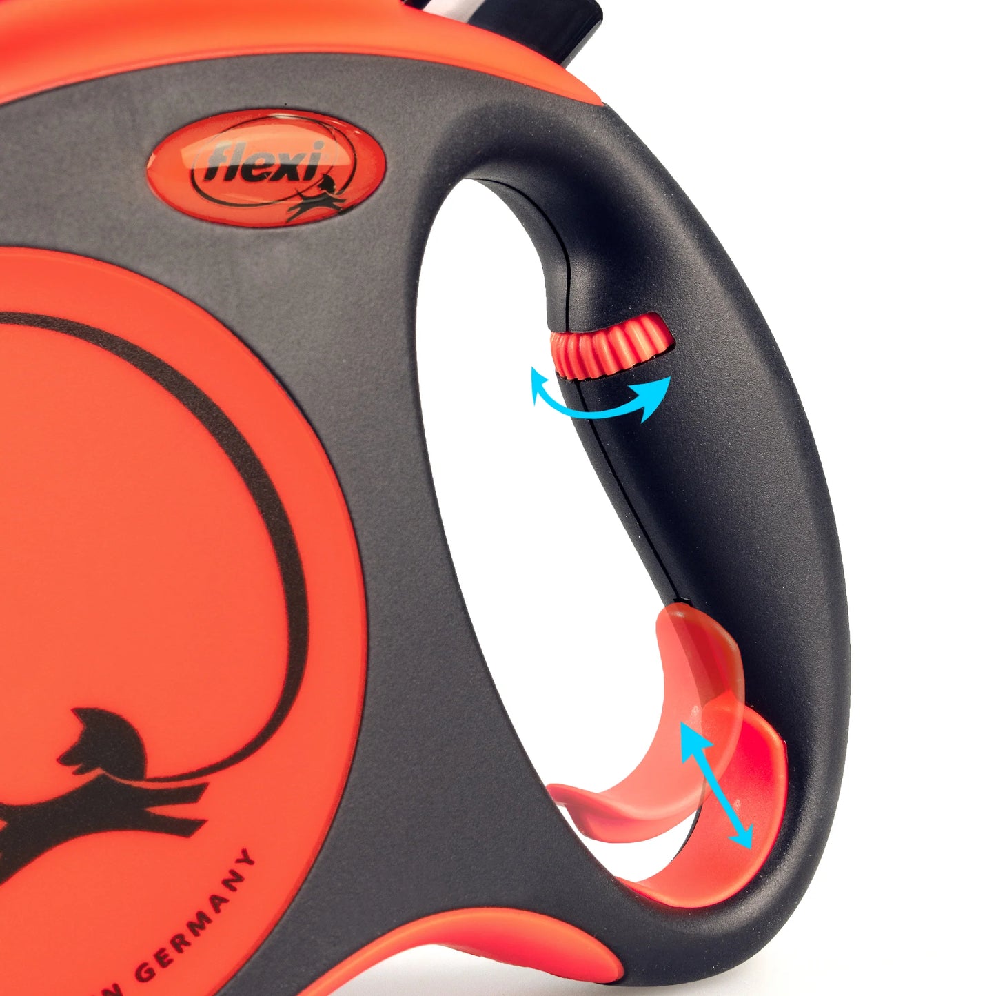 Flexi Xtreme oranža siksnas pavada 5m