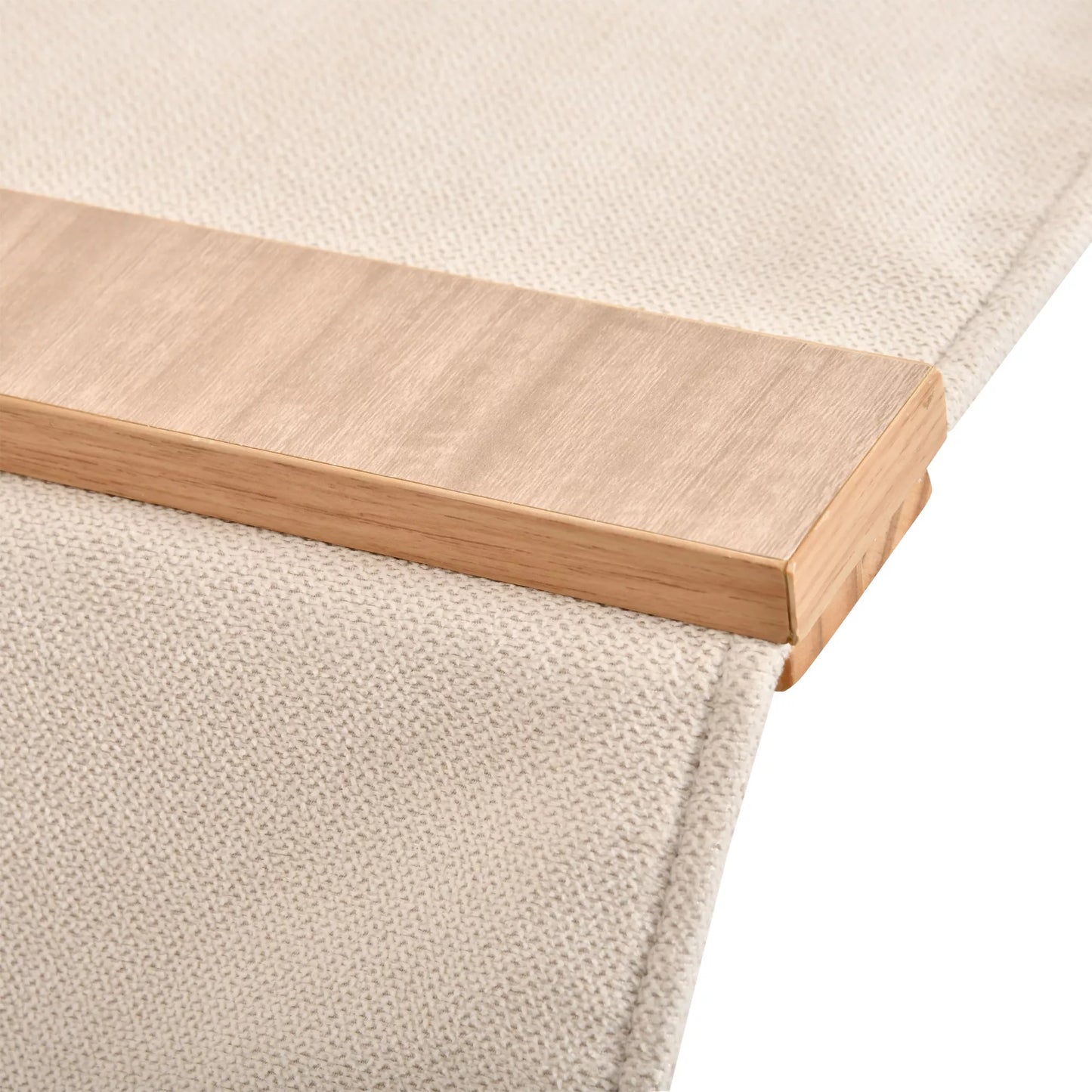 4 daļu kaķu kāpšanas siena ar skrāpējamo stabu, kaķu pakāpieni, kaķu mēbeles, šūpuļtīkls, gaiši brūna, sizala, akrila, priedes koks