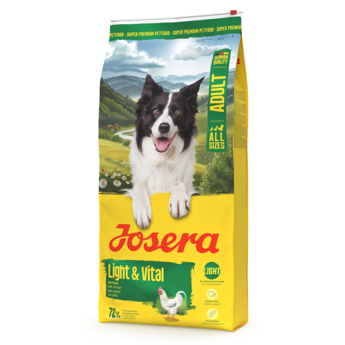 osera Light & Vital sausas pašaras šunims svorio mažinimui ir kontrolei su paukštiena, 12,5kg