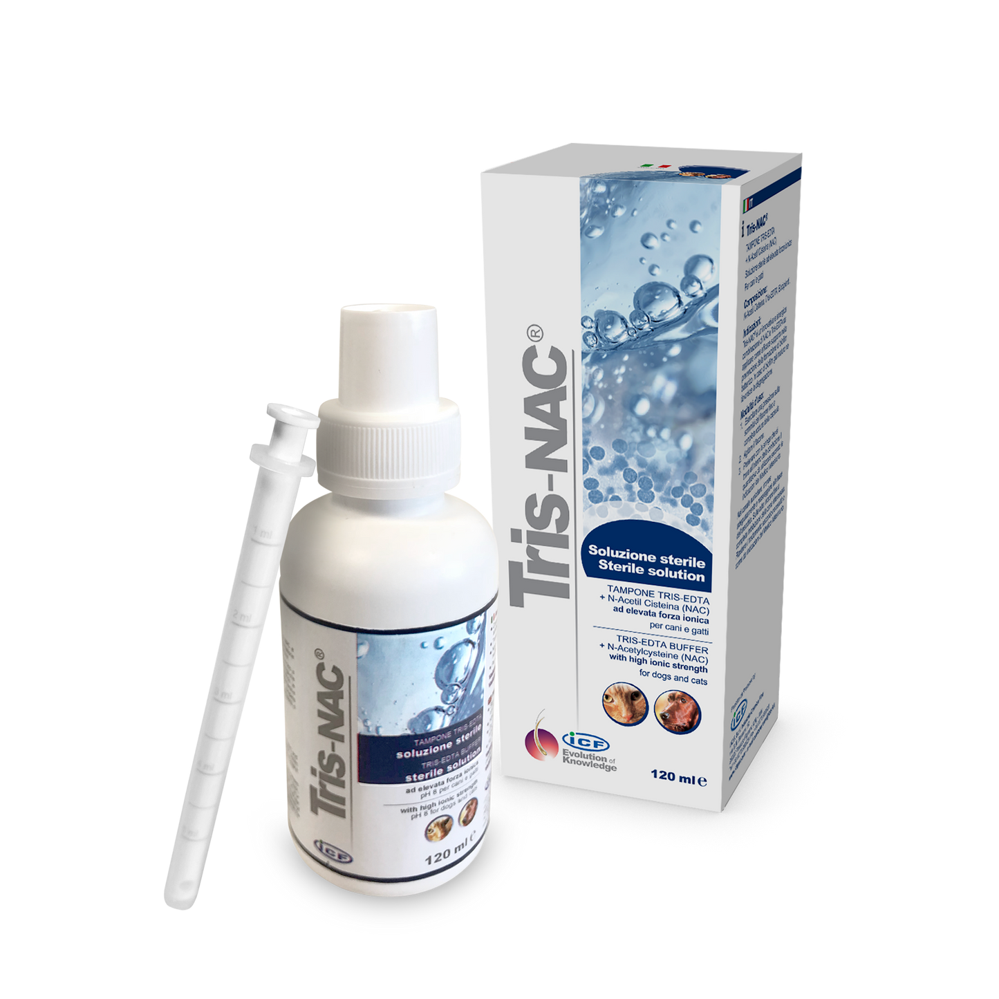 Tris-NAC Prevencinė priemonė šunims ir katėms bakterinių biologinių plėvelių formavimuisi 120 ml