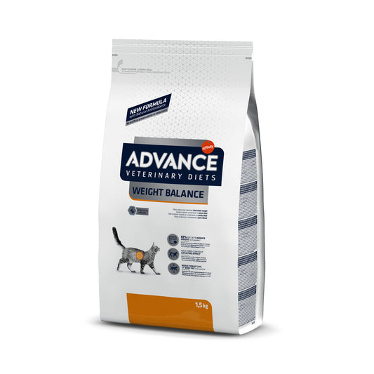 Advance Veterinary Diets Weight Balance Cat Sausas maistas katėms turinčioms svorio problemų 1,5 kg