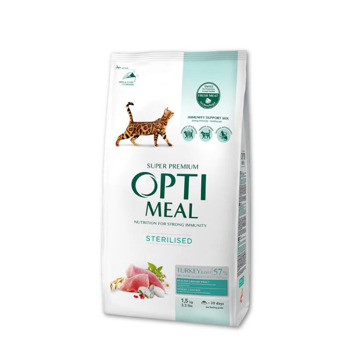 Optimeal sausas kačių maistas