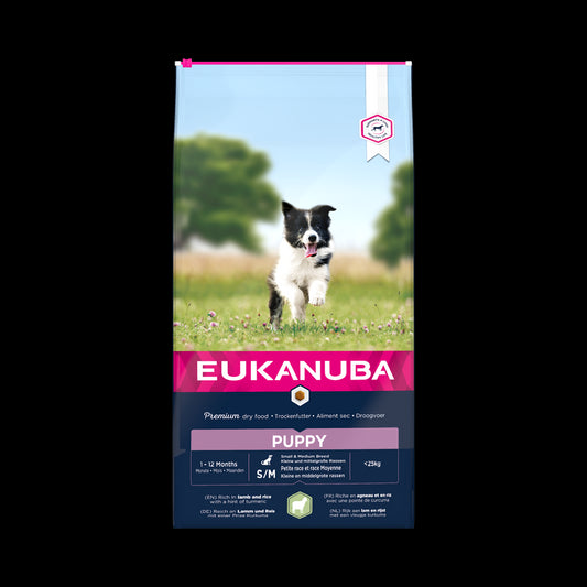 Eukanuba Puppy S/M Breeds Lamb & Rice 12 kg