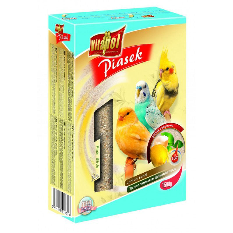 Vitapol smėlis paukščiams citrininis 1,5kg