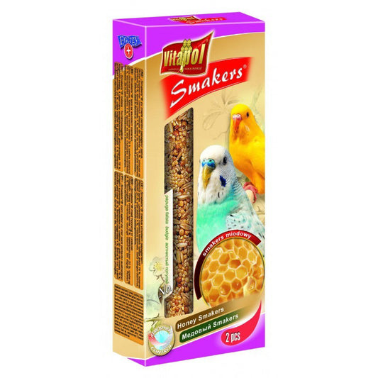 Vitapol Smakers skanėstas banguotosioms papūgėlėms, su medumi (2 vnt) 80g