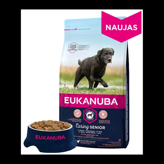 Eukanuba Senior large breed visavertis pašaras senyviems šunims (virš 9 m.) 15kg