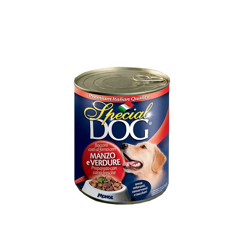 Special dog šunų konservai, gabalėliai su jautiena/daržovėmis 720g