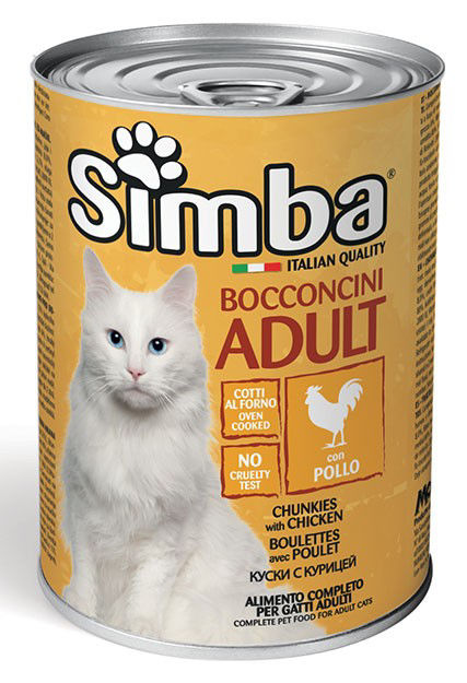 Simba konservuotas pašaras katėms su vištiena 415g