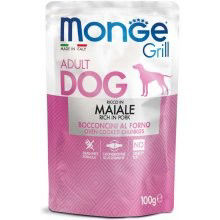 Monge Grill  konservuotas pašaras šunims su kiauliena 100g