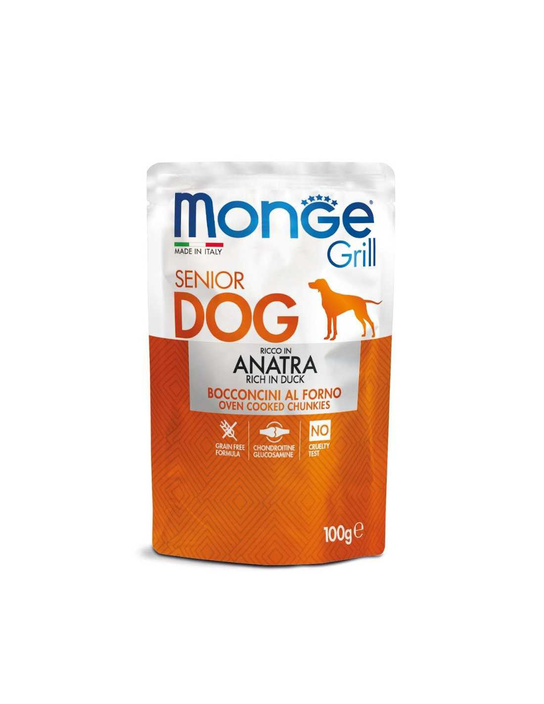 Monge Grill konservuotas pašaras šunims senjorams su antiena 100g