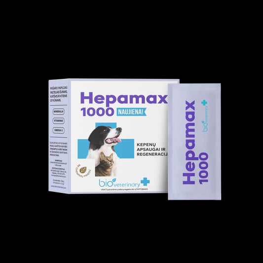 Bioveterinary  Hepamax 1000 maisto papildas augintiniams N28