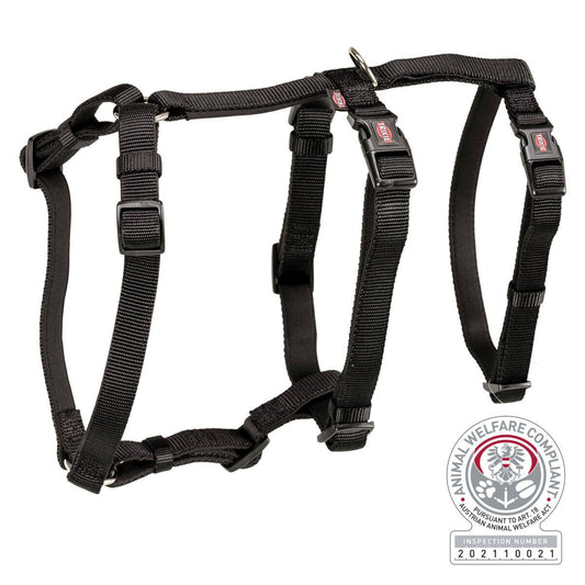 TRIXIE  Panic petnešos su apsauga nuo nuo pabėgimo, M-L 50-75 cm-20 mm, juodos