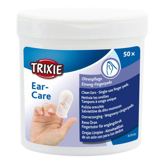 TRIXIE  Antpirščiai ausų priežiūrai, 50 vnt.